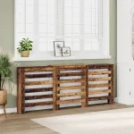 Mască pentru calorifer lemn vechi 205x21,5x83,5 cm lemn GartenMobel Dekor