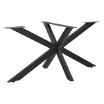 Picior tip Cadru pentru Masa, Material Metal, Culoare Negru Mat, Dimensiuni 98x58x43 cm