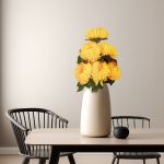 Plantă artificială decorativă - Crizantemă galbenă - 12 x 58 cm Best CarHome