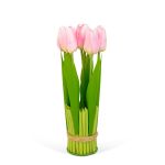 Plantă artificială decorativă - Lalea roz - 26 x 6,5 cm Best CarHome