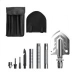 Lopata multifunctionala, pliabila, metalica, argintiu, 16 in 1, 12.7x37-67 cm, Trizand GartenVIP DiyLine