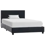 Cadru de pat, negru, 100x200 cm, piele ecologică GartenMobel Dekor