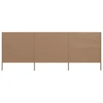 Paravan anti-vânt cu 3 panouri, gri taupe, 400 x 160 cm textil GartenMobel Dekor