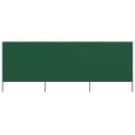 Paravan anti-vânt cu 3 panouri, verde, 400 x 160 cm, textil GartenMobel Dekor