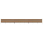 Paravan anti-vânt cu 9 panouri, gri taupe 1200 x 160 cm, textil GartenMobel Dekor
