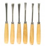 Dalti sculptura lemn, set 6 buc, 16.5 cm, Drel GartenVIP DiyLine