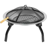 Vatra de foc cu gratar de gradina, grill rotund, metal, 57x40 cm, Strend Pro BBQ Mara GartenVIP DiyLine
