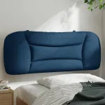 Pernă pentru tăblie de pat, albastru, 100 cm, material textil GartenMobel Dekor