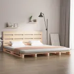 Cadru de pat fără saltea, 180x200 cm, lemn masiv pin GartenMobel Dekor