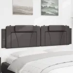 Pernă pentru tăblie, gri, 200 cm, piele artificială GartenMobel Dekor