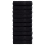 Prosoape de mâini premium SOLUND 10 buc. negru 50x100cm 600 gsm GartenMobel Dekor