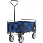 Carucior de gradina, pliabil, Chomik, albastru, max 70 kg, 116x54x90 cm GartenVIP DiyLine