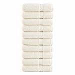 Prosoape de mâini premium SOLUND 10 buc. crem 50x100cm 600 gsm GartenMobel Dekor