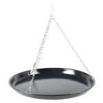 Tava rotunda emailata pentru gratar, suspendata cu lant, 44 cm, Perfect Home GartenVIP DiyLine