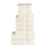Set de prosoape premium SOLUND, 12 piese, crem, 600 g/m² GartenMobel Dekor