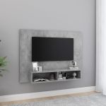 Comodă TV de perete, gri beton, 120x23,5x90 cm, PAL GartenMobel Dekor