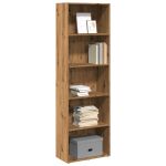 Bibliotecă, stejar artizanal, 60x30x189 cm, lemn prelucrat GartenMobel Dekor