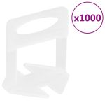 Cleme de nivelare a plăcilor 1000 buc 1 mm GartenMobel Dekor