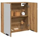 Dulap cu oglindă pentru baie Stejar artizanal Lemn prelucrat GartenMobel Dekor