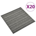 Plăci de pardoseală, 20 buc., antracit cu dungi, 50x50 cm, 5 m² GartenMobel Dekor