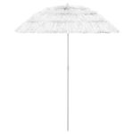 Umbrelă de soare de plajă Hawaii, alb, 180 cm GartenMobel Dekor
