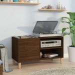 Dulap pentru discuri stejar maro, 84,5x38x48 cm, lemn prelucrat GartenMobel Dekor