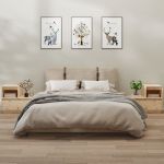 Noptiere, 2 buc., 60x34x51 cm, lemn masiv de pin GartenMobel Dekor