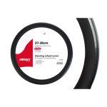 Husa volan negru + carbon lacuit SWC-18-M (37-39cm) FAVLine Selection