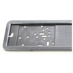 Suport numar inmatriculare INOX + finisaj CARBON, LPF 002 FAVLine Selection