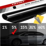 Folie fumurie pentru geamuri Super Dark Black 0.75  x 3m (5%) FAVLine Selection