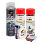Kit complet reparatie si vopsire jante culoare Rosu Fluorescent, V2 FAVLine Selection