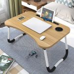 Masa pentru Laptop plianta din MDF, dimensiune 60 x 39,5 cm, cu suport pahar si telefon FAVLine Selection
