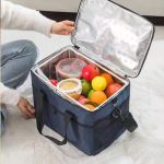 Geanta termoizolanta pentru picnic sau plaja, capacitate 16l, culoare Albastra FAVLine Selection