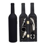 Set Cadou "Accesorii Vin in forma de Sticla, 6in1" culoare Neagra FAVLine Selection