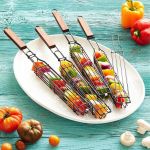 Ustensila de tip "cos" cu maner pentru preparat legume la gratar FAVLine Selection