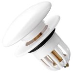 Dop scurgere chiuveta, universal, deschidere cu click, material oțel, diametru exterior 66 mm, culoare Alba FAVLine Selection