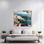 Folie imprimata color pentru decor perete locuinta, dimensiune 125 x 110cm, model: VIEW TO HAVEN 14 FAVLine Selection