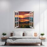 Folie imprimata color pentru decor perete locuinta, dimensiune 125 x 110cm, model: VIEW TO HAVEN 22 FAVLine Selection