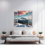 Folie imprimata color pentru decor perete locuinta, dimensiune 125 x 110cm, model: VIEW TO HAVEN 36 FAVLine Selection