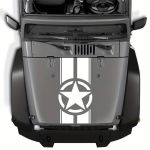 Sticker autoadeziv pentru vehicule Off Road, model "Army Star", dimensiune 90 x 43 cm, culoare Alba FAVLine Selection