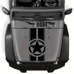 Sticker autoadeziv pentru vehicule Off Road, model "Army Star", dimensiune 90 x 43 cm, culoare Neagra FAVLine Selection