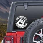 Sticker autoadeziv pentru vehicule Off Road, model "You Can Go Fast", dimensiune 30 x 30 cm, culoare Alba FAVLine Selection