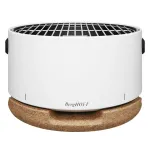 Gratar de Masa BergHOFF Leo BBQ Alb cu Suport/Capac din Pluta, Diametru 40cm, Material Otel Carbon