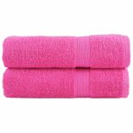 Prosoape de mâini premium SOLUND 2 buc. roz 50x100 cm 600 gsm GartenMobel Dekor