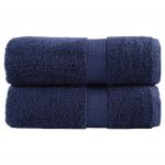 Prosoape oaspeți premium SOLUND, 2buc. bleumarin 30x50cm 600gsm GartenMobel Dekor