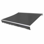 Copertină pliabilă motorizată, 400 cm, antracit GartenMobel Dekor