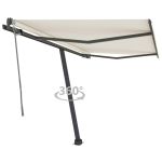 Copertină autonomă retractabilă automat, crem, 350x250 cm GartenMobel Dekor