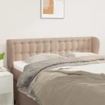 Tăblie pat cu aripioare cappuccino 147x23x78/88cm piele eco GartenMobel Dekor