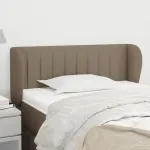 Tăblie de pat cu aripioare gri taupe 93x23x78/88 cm textil GartenMobel Dekor