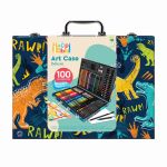 HAPPI HOBBI ART CASE SET DE DESEN DELUXE CU 100 DE ACCESORII DINOZAUR SuperHeroes ToysZone